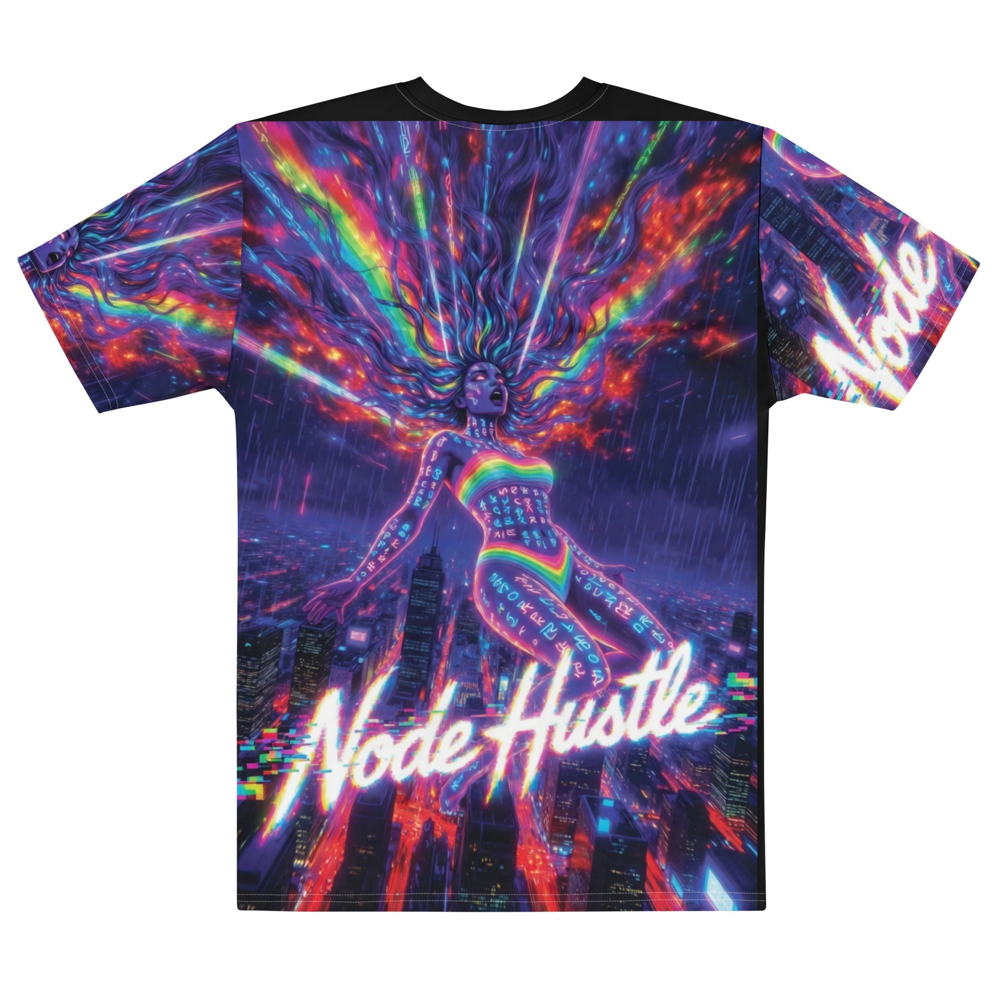 Cosmic Node Hustle Goddess: The Most Epic All-Over-Print Shirt Yet