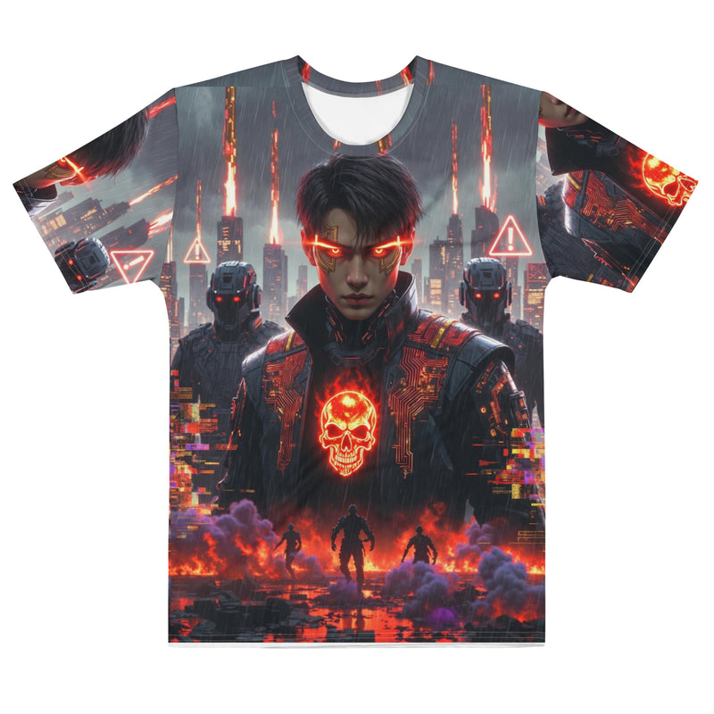 T-shirt girocollo Nero e Arancione Matrix Origins