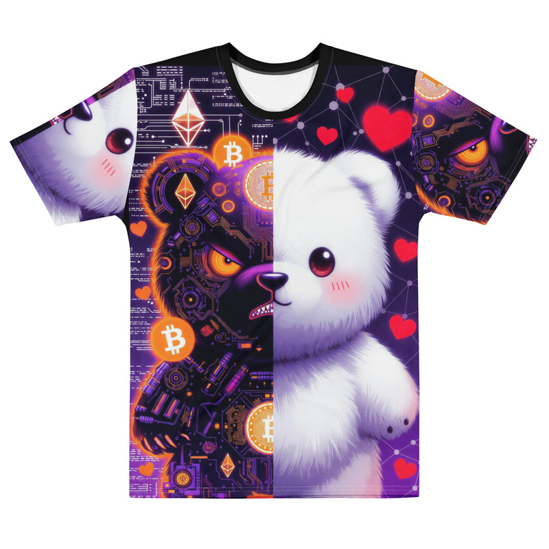T-shirt orso Bitcoin amore odio
