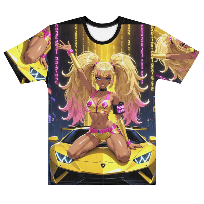 Anime Babe Yellow Lambo