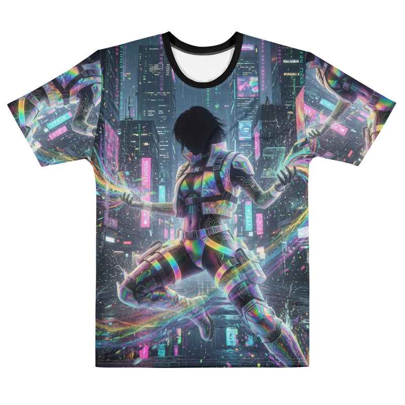 Neon Crypto Node Hustle T-Shirt - Cyberpunk Blockchain Streetwear for Degens