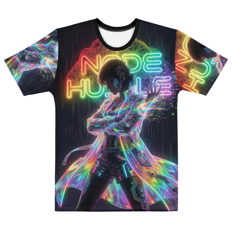 Cyberpunk Node Hustler Tee - Soft Premium Crypto Streetwear for Builders