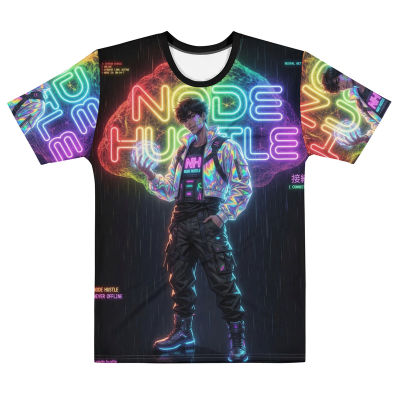 Cyberpunk Node Hustler Tee - Soft Premium Crypto Streetwear for Builders