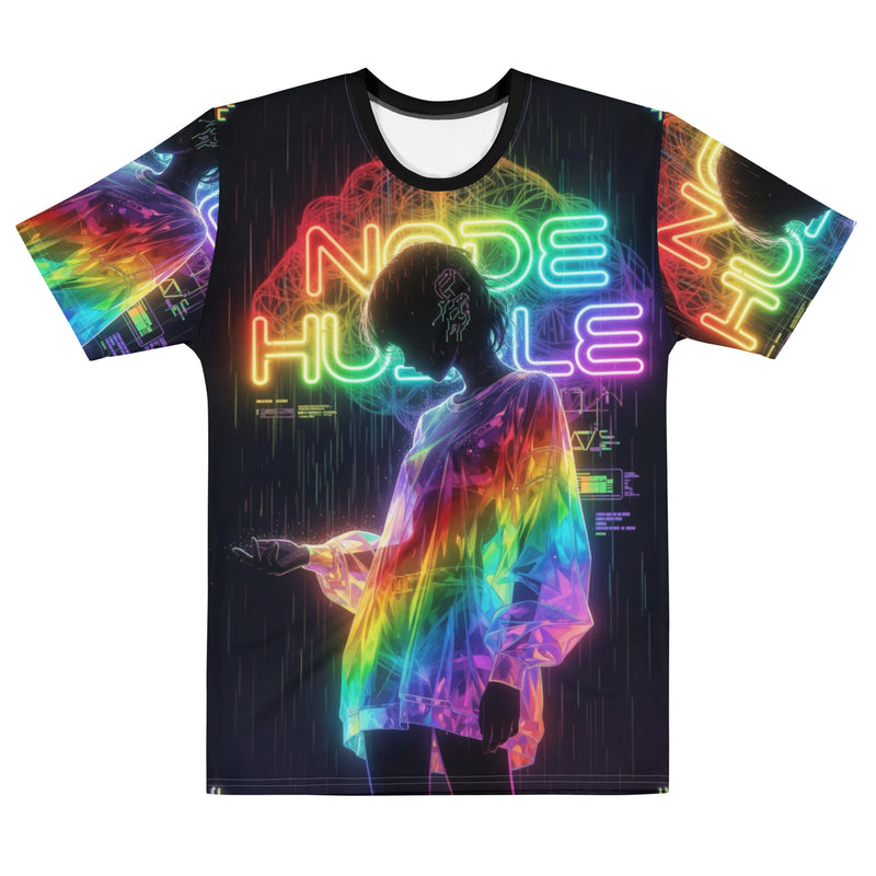Cyberpunk Node Hustler Tee - Soft Premium Crypto Streetwear for Builders