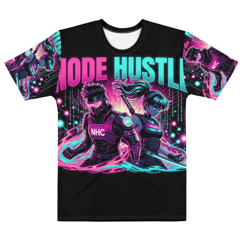 Cyberpunk Node Hustler Tee - Soft Premium Crypto Streetwear for Builders