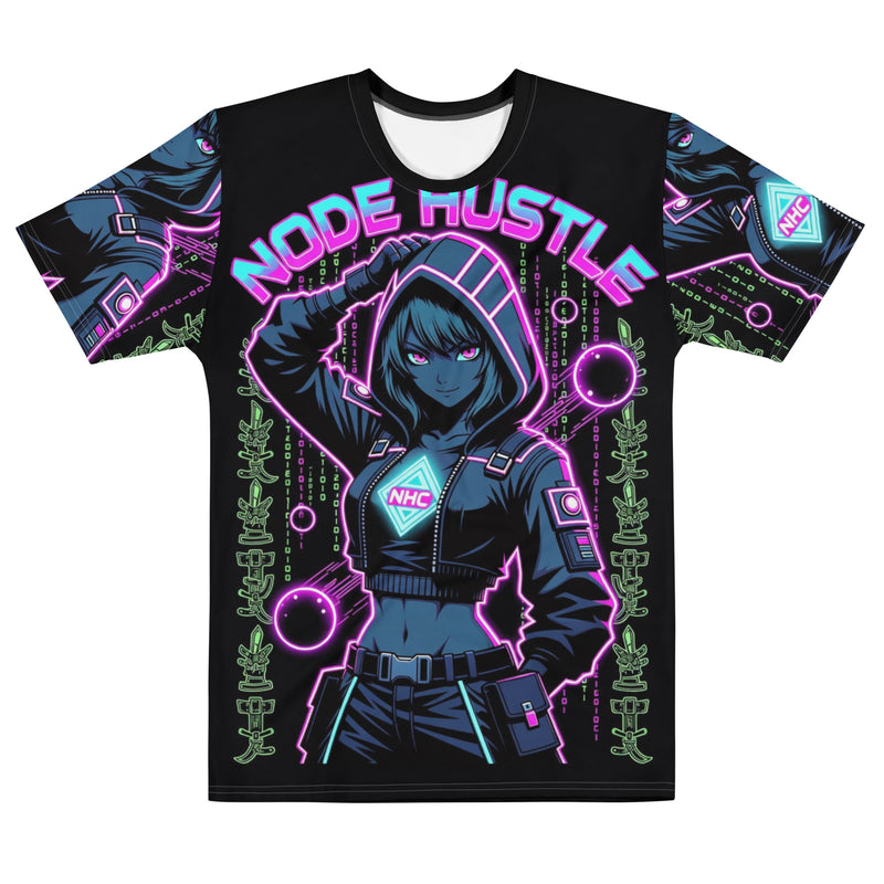 [Node Hustle] Crypto T-Shirt - Neon Blockchain Streetwear for Degens | Node Hustle