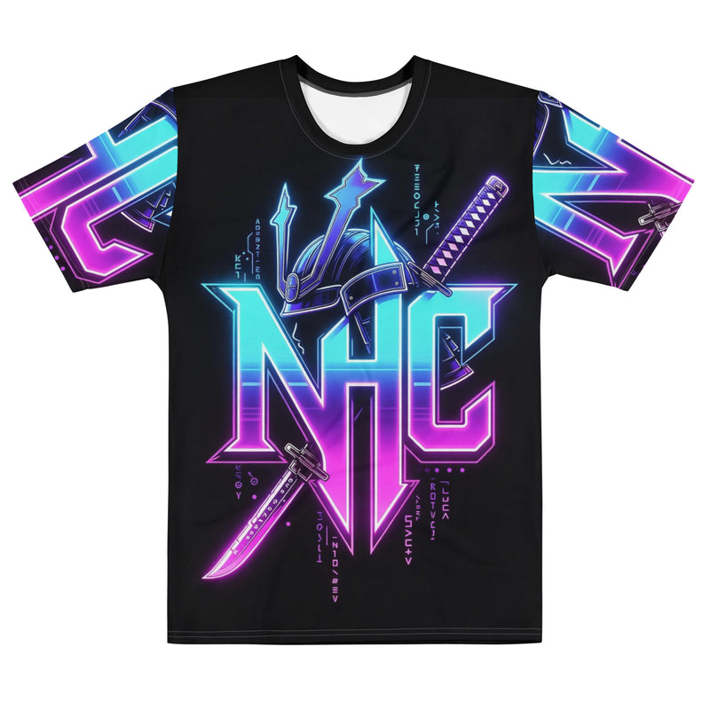 [NHC Samurai ] Crypto T-Shirt - Neon Blockchain Streetwear for Degens | Node Hustle