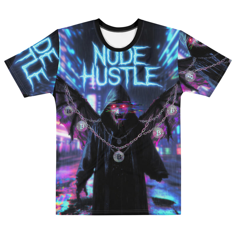 Cyberpunk Node Hustle T-Shirt | Premium Neon Glitch Streetwear