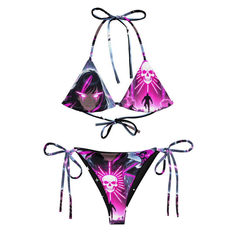 String bikini Matrix Origins nero e rosa