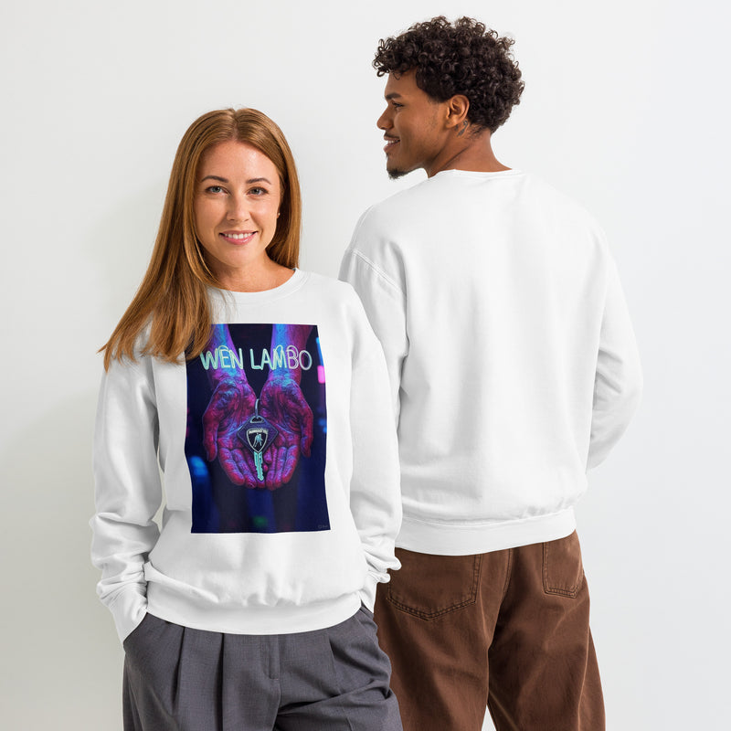 Felpa girocollo in pile unisex tinto in capo